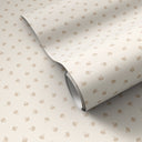 Aria Small Floral Wallpaper by Gold Rush Art Co - Small Floral Tan II 52X132