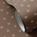 Aria Small Floral Wallpaper by Gold Rush Art Co - Small Floral Taupe I 52X132