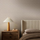 Aria Small Floral Wallpaper by Gold Rush Art Co - Small Floral Taupe II 52X132