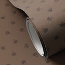 Aria Small Floral Wallpaper by Gold Rush Art Co - Small Floral Black Tan II 52X132