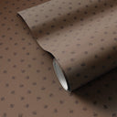 Aria Small Floral Wallpaper by Gold Rush Art Co - Small Floral Black Tan II Swatch - 12X8