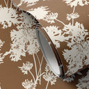 Vesper Flora Wallpaper by Gold Rush Art Co - Flora Terracotta I Swatch - 12X8