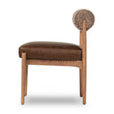 Aveline Jazelle Dining Chair - Taupe Shearling