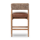 Verano Jazelle Stool - Counter Taupe Shearling