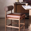 Verano Jazelle Stool - Counter Taupe Shearling