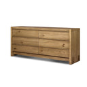 Verity 6 Drawer Dresser - Sandy Oak Resawn