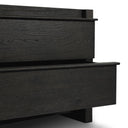Solara Aramis Nightstand - Smoked Black Resawn