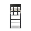 Evermore Buxton Bar Counter Stool - Bar Black Oak Savile Flax