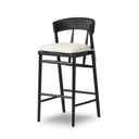 Evermore Buxton Bar Counter Stool - Bar Black Oak Savile Flax