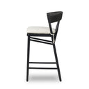 Evermore Buxton Bar Counter Stool - Bar Black Oak Savile Flax
