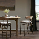 Cortina Buxton Bar Counter Stool - Counter Drifted Oak Savile Flax