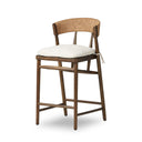 Evermore Buxton Bar Counter Stool - Counter Drifted Oak Savile Flax