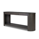 Veridian Farrow Console Table - Smoked Black