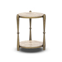 Aveline Ruthie End Table - Fossil Marble
