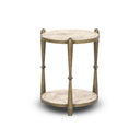 Aveline Ruthie End Table - Fossil Marble