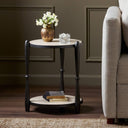 Aveline Ruthie End Table - Lunar Marble