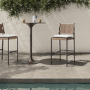 Luxe Miller Outdoor Woven Bar Counter Stool - Bar