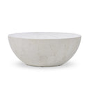 Solara Outdoor Coffee Table - Aged White Concrete