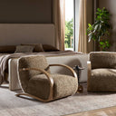 Vesper Burke Chair - Taupe Shearling