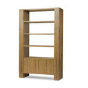 Camden Fisher Bookcase - Rustic Amber Oak Veneer