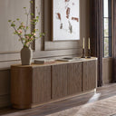Aveline Delphi Media Console - Desert Oak