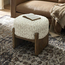Verano Kirby Accent Stool - Solema Cream