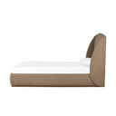 Verity Maeve Bed - Upholstered Bed Queen Laken Taupe