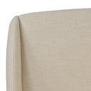 Verity Maeve Bed - Upholstered Bed Queen Cambric Ivory