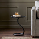 Aveline Vera End Table - Hammered Gunmetal