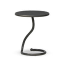 Aveline Vera End Table - Hammered Gunmetal
