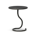 Aveline Vera End Table - Hammered Gunmetal