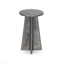 Solara End Table - Raw Antique Nickel