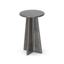 Solara End Table - Raw Antique Nickel
