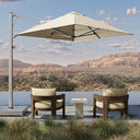 Tranquil Haven Outdoor Square Umbrella - Oyster 8