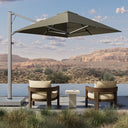 Tranquil Haven Outdoor Square Umbrella - Alpine Stone 8