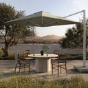 Tranquil Haven Outdoor Square Umbrella - Alpine Stone 10