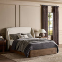 Verity Maeve Bed - Upholstered Headboard Only Queen Cambric Ivory