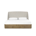 Verity Maeve Bed - Upholstered Headboard Only Queen Cambric Ivory