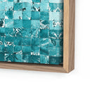 Verve Art Merida Azul by Douglas Galloway - 48X48 White Oak Framed Canvas