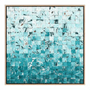Verve Art Merida Azul by Douglas Galloway - 48X48 White Oak Framed Canvas