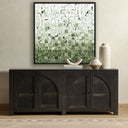Luxe Merida Verde by Douglas Galloway - 48X48 Black Maple Framed Canvas