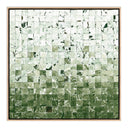 Luxe Merida Verde by Douglas Galloway - 40X40 White Oak Framed Canvas