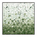 Luxe Merida Verde by Douglas Galloway - 40X40 White Maple Framed Canvas