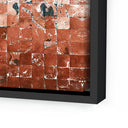 Aetheria Merida Terracota by Douglas Galloway - 40X40 Black Maple Framed Canvas