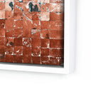 Aetheria Merida Terracota by Douglas Galloway - 32X32 White Maple Framed Canvas