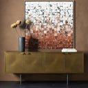 Aetheria Merida Terracota by Douglas Galloway - 48X48 White Oak Framed Canvas