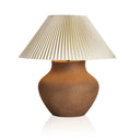 Stylish Parma Table Lamp - Pleated Ivory Linen