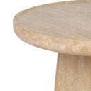 Opal Zane End Table - Golden Travertine