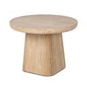 Opal Zane End Table - Golden Travertine