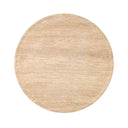 Opal Zane End Table - Golden Travertine